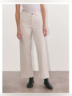 New Everlane Cord Wide Leg Pants Cream Size 4